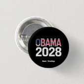 これを修正しよう、オバマ大統領2028 缶バッジ (正面&裏面)