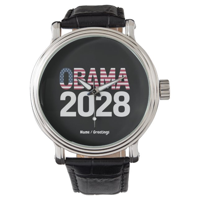 これを修正しよう、オバマ大統領2028 腕時計 (正面)