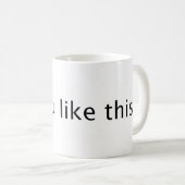 これを好みます。 Facebookは好みます コーヒーマグカップ (正面右)