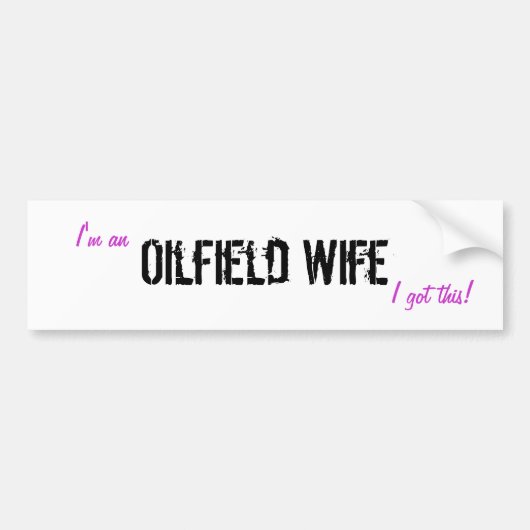 これを得ました! バンパーステッカー (正面)