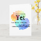 これを持っ得ている勇気付けられる カード (黄色い花)