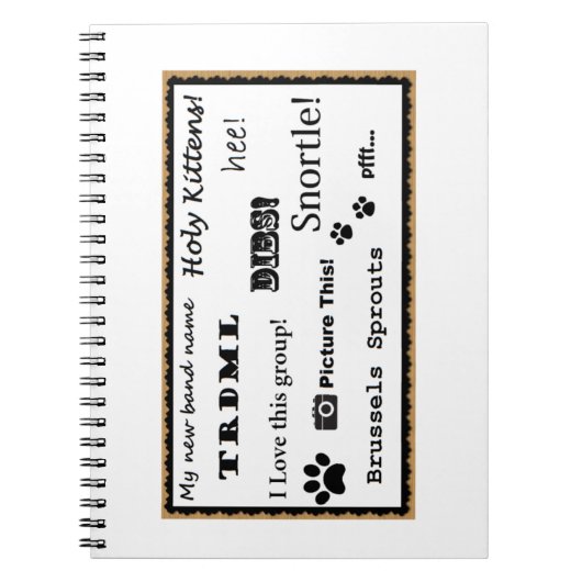 これを描いて下さい! ノート (正面)