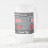 これを見るには40年かかった | 40th フロストグラスビールジョッキ (正面右)