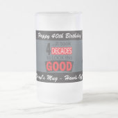 これを見るには40年かかった | 40th フロストグラスビールジョッキ (中央)