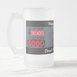 これを見るには40年かかった | 40th フロストグラスビールジョッキ