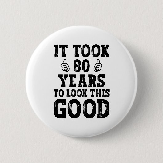 これを見るには80年かかった 缶バッジ (正面)