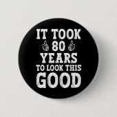 これを見るには80年かかった 缶バッジ (正面)