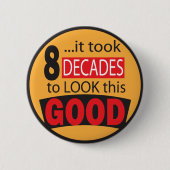 これを見るには80年かかった |誕生日 缶バッジ (正面)