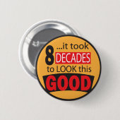 これを見るには80年かかった |誕生日 缶バッジ (正面&裏面)