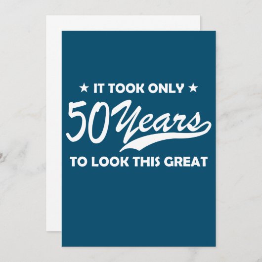 これを見るのに50年しかかからな素晴らしい 招待状 (正面/裏面)