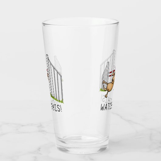 これを見ろ!犬 – 敏捷性のおもしろい犬をスイング タンブラーグラス (右)