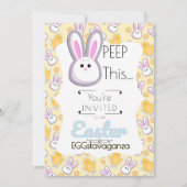 これを覗け！イースターエッグストラヴァガンザ招待状 招待状 (正面)