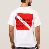 これを読むことができればタンクは落ちました Tシャツ (裏面)