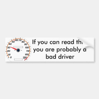 これを読むことができれば30mph、おそらく…です バンパーステッカー