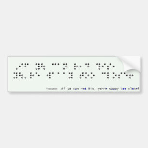 これを読むことができれば バンパーステッカー