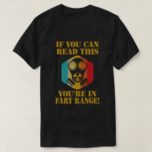 これを読めるならおならの射程範囲内だよ Tシャツ