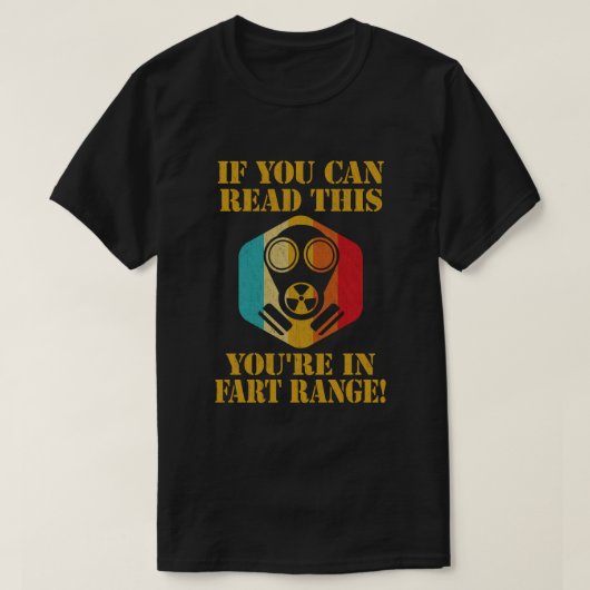 これを読めるならおならの射程範囲内だよ Tシャツ (デザイン正面)