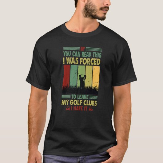 これを読めるならゴルフをやめさせられた Tシャツ (正面)
