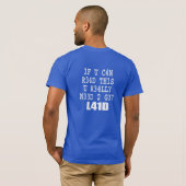 これを読めるなら Tシャツ (裏面フル)