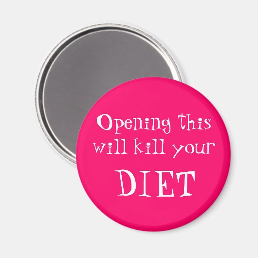 これを開けると殺されるぞダイエット マグネット (正面/裏面)