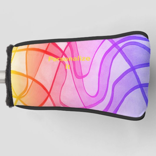 これを飾る臣民やデザインの群れが ゴルフヘッドカバー (正面)