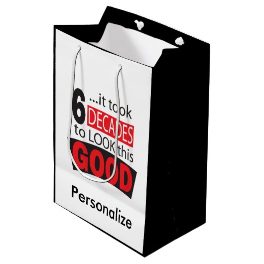 これをGood|の見るために6十年第60誕生日かかりました ミディアムペーパーバッグ (正面アングル)