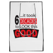 これをGood|の見るために6十年第60誕生日かかりました ミディアムペーパーバッグ (裏面)