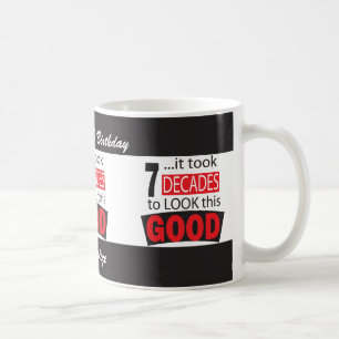 これをGood の見るために7十年第70誕生日かかりました コーヒーマグカップ