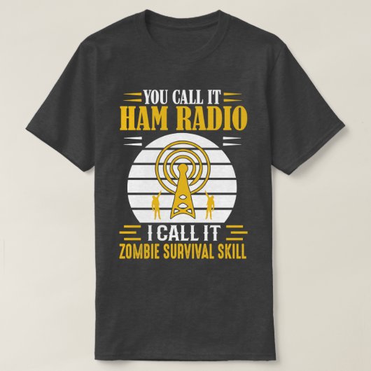 これをHam Radioと呼ぶ Tシャツ (デザイン正面)