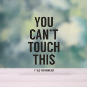 これをtouchできない アクリルサイン (ニュートラル)