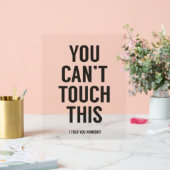 これをtouchできない アクリルサイン (ウェディング)