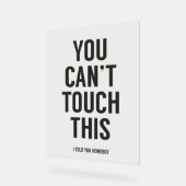 これをtouchできない アクリルサイン (傾斜)