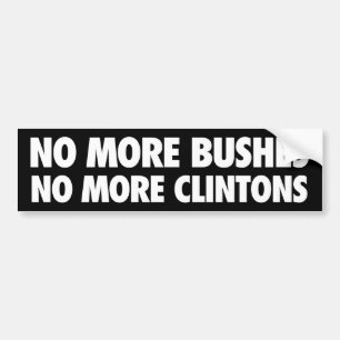 これ以上これ以上のClintonsを薮で囲みません バンパーステッカー