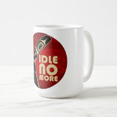 これ以上のマグを空転させないで下さい コーヒーマグカップ (正面右)