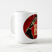 これ以上のマグを空転させないで下さい コーヒーマグカップ (正面左)