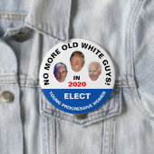 これ以上の古い白人の人! 缶バッジ (インサイチュ)