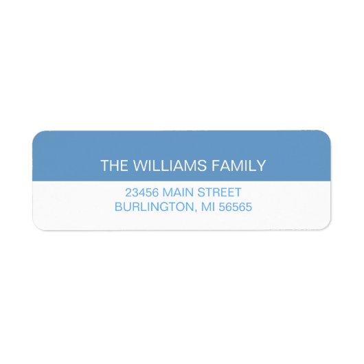 これ以上の夜静かの一致差出人住所 ラベル (正面)