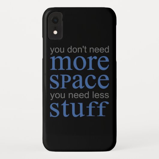 これ以上の宇宙は不要。必要な物を減らす。 Case-Mate iPhoneケース (裏面)