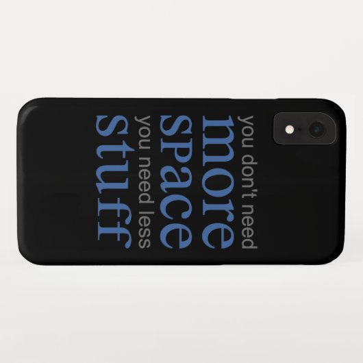 これ以上の宇宙は不要。必要な物を減らす。 Case-Mate iPhoneケース (裏面(横))