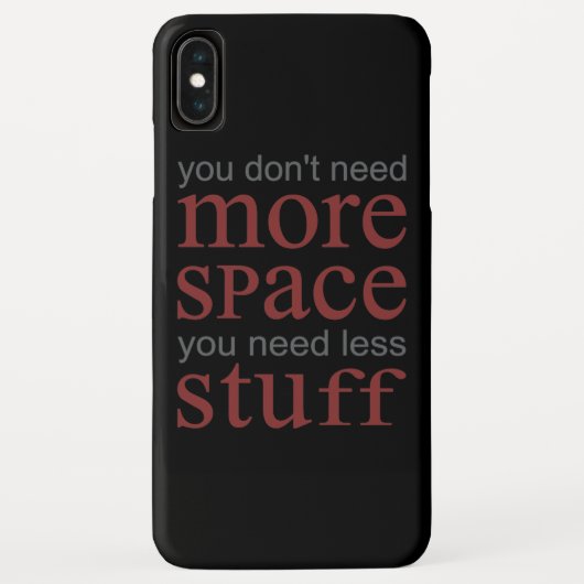 これ以上の宇宙は不要。必要な物を減らす。 Case-Mate iPhoneケース (裏面)