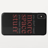 これ以上の宇宙は不要。必要な物を減らす。 Case-Mate iPhoneケース (裏面(横))