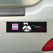 これ以上の意地悪な人- Trans*は親切さを豊富着色します バンパーステッカー (車上)