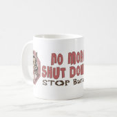 これ以上の戯曲は、オバマのマグを締めませんでした コーヒーマグカップ (正面左)