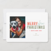 これ以上の日シンプルのおもしろいクリスマスフォト シーズンカード (正面)