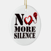 これ以上の沈黙のオーナメント セラミックオーナメント (右)