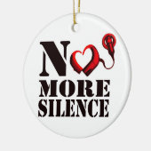 これ以上の沈黙のオーナメント セラミックオーナメント (左)