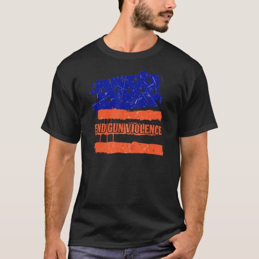 これ以上の沈黙の終わりの銃の暴力のアンチ銃規制 Tシャツ (正面)