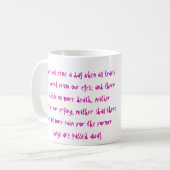 これ以上の破損-蟹座の最低 コーヒーマグカップ (正面左)