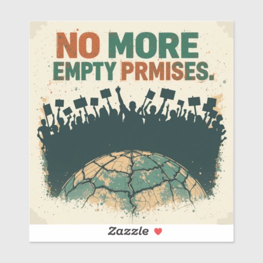 これ以上の空の約束はない』 - Climate Strike シール (シート)