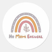 これ以上の言い訳やる気を起こさせるカラフルボーホレインボー ラウンドシール (正面)